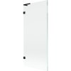 Mexen, Mexen Lunar L 1-krídlová vaňová zástena 80 x 150 cm, transparentná, čierna - 897L-080-000-70-00