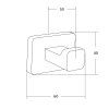 mexen asis haczyk na recznik czarny 7017635 70