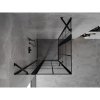 Mexen, Mexen Mist Duo výklopný sprchový kút 85 x 85 cm, čierna mriežka - 8A4-085L-085P-70-77