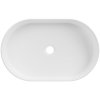 Invena Glamour Trend, oválne umývadlo na dosku 500x325x122 mm, biela lesklá, INV-CE-63-W01-L