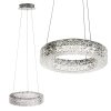 Toolight, LED závesné osvetlenie 28cm, 12W, 4000K, MS003-CP, chrómová, OSW-09613
