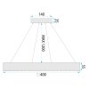 Toolight, LED stropné svietidlo 40cm, 24W, 4000K, 2500lm, MS018-CP, ružové zlato, OSW-09630