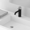 Sapho, ULTRAMIX 2-prvková podomietková umývadlová batéria, hubica 20cm, čierná mat/chróm, UT018BC