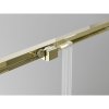 Mexen Exo, posuvné sprchové dvere 160 cm, číre sklo, zlatá, 8151-160-000-50-00