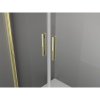 Mexen Exo, dvojité výklopné sprchové dvere 100 cm, číre sklo, zlatá, 8182-100-000-50-00
