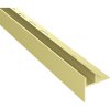 Mexen Line-B lišta na sklo 120 cm ľavá, zlatá matná, 185504120L