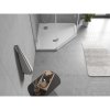 Mexen Flow Slim, päťuholníková sprchová vanička 80 x 80 cm, biela lesklá, 46P108080