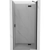 Mexen Mist-H, 1-krídlové sprchové dvere pravé 70 cm, číre sklo, čierny profil, 8A5-070-000-70-00-P