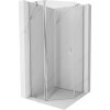 Mexen Mist, päťuholníkový sprchový kút výklopný 100 x 100 cm, číre sklo, chrómový profil, 8A8-100-100-01-00