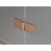 Mexen Mist-F Duo, skladací sprchový kút 90 x 80 cm, priehľadný, brúsená meď - 8A6-090L-080P-65-00
