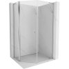 Mexen Mist L, päťuholníkový sprchový kút s krídlovými dverami, 80 x 100 cm, 8mm číre sklo, chrómový profil, 8A8L-080-100-01-00