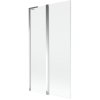 Mexen Mist L, 2-krídlová vaňová zástena 100 x 150 cm, číre sklo, chrómový profil, 8A9L-100-011-01-00