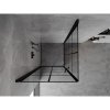 Mexen Mist-B Duo, 2-krídlový výklopný sprchový kút 90 x 90 cm, číre sklo-čierna mriežka, 8A2-090L-090P-70-77