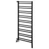 Sapho, METRO SPACE vykurovacie teleso 550x1430 mm, inštalácia v priestore, čierna mat, IR438B