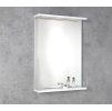 Aqualine, KORIN STRIP zrkadlo s LED osvetlením a poličkami 60x70x12cm, KO370S