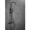 Gamma Roy, sprchová súprava s termostatickou batériou, čierna matná, GMA-BRYPZNT-BK