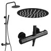 Gamma Roy, sprchová súprava s termostatickou batériou, čierna matná, GMA-BRYPZNT-BK