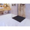 Gamma Oldaf, SMC štvorcová sprchová vanička 80 x 80 cm, čierna matná, GMA-OL-8080BK