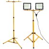 Toolight, Halogénová LED stavebná lampa na statíve 2x100W, RSL006-2x100N, OSW-10206