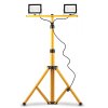 Toolight, Halogénová LED stavebná lampa na statíve 2x20W, RSL001-20N, KPL-10200