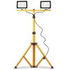 Toolight, Halogénová LED stavebná lampa na statíve 2x30W, RSL001-30N, KPL-10201