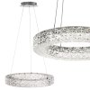 Toolight, LED stropné krištáľové svietidlo 40cm, 24W, 4000K, MS004-CP, chrómová, OSW-09614