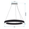 Toolight, LED stropné svietidlo 60cm, 27W, APP1282-1CP, čierna, OSW-00940