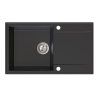 Sink Quality Sink55, kuchynský granitový drez 780x460x215 mm, čierna, SKQ-SINK.C.1KDOL