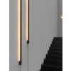 Toolight, LED nástenné svietidlo 80cm, 12W, 3000K, LHJ063-W, čierna matná, OSW-60032