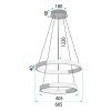 Toolight, LED závesné osvetlenie, 38W, 3000K, LHJ044-CP2, zlatá, OSW-60027