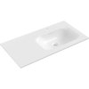Mexen Vela, umývadlo na zapustenie 91 x 46,5 cm, pravé, biela lesklá, 25239000P