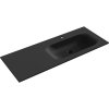 Mexen Vela, umývadlo na zapustenie 121 x 46,5 cm, pravé, čierna matná, 25231271P