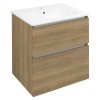 Sapho, EZARA umývadlová skrinka 59,2x64x46cm, dub cuneo, EZ601-2525
