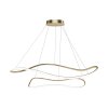 Toolight, závesná lampa 80cm, 61W, 3000K, LHJ017-CP2, zlatá, OSW-50007