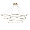 Toolight, stropné svietidlo 80cm, 24W, 3000K, LHJ018-CP3, zlatá, OSW-50008