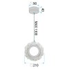 Toolight, LED závesné osvetlenie 21cm, 5W, 3000K, LHJ102-1CP, zlatá, OSW-60047