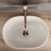 Rea Amelia, umývadlo na dosku 480x345x135 mm, imitácia kameňa-piesková, REA-U8480