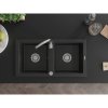 Mexen Mario - drez granitový 82,0x43,6cm, 2-komorový, čierna, 6504822000-77