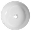 Sapho, ALETTE keramické umývadlo na dosku, vysoké, priemer 41cm, biela, AR459