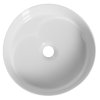Isvea, ION keramické umývadlo na dosku, priemer 36cm, biela, 10NF66036