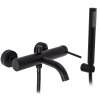 Rea Spot, vaňová batéria s ručnou sprchovou súpravou, čierna matná, REA-B2080