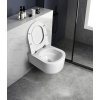 Isvea, SISTEMA A závesná WC misa, Rimless, 36x53,5cm, biela, 10SL02001