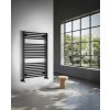 Aqualine, DIRECT vykurovacie teleso s bočným pripojením 450x1680 mm, čierna matná, ILR64B
