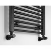 Aqualine, DIRECT vykurovacie teleso s bočným pripojením 450x1680 mm, čierna matná, ILR64B