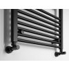 Aqualine, DIRECT vykurovacie teleso s bočným pripojením 600x1320 mm, čierna matná, ILR36B