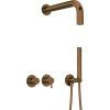 640648 concealed shower set with a fixed shower head with horizontal mixer