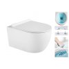 Závesný set GEBERIT Duofix Basic+ WC CARMEN RIMLESS 49 x 37 cm + pomaly padajúca doska Slim