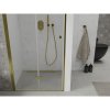 Mexen Lima, skladacie sprchové dvere do otvoru 70 x 190 cm, 6mm číre sklo, zlatý profil, 856-070-000-50-00