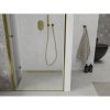 Mexen Lima, skladacie sprchové dvere do otvoru 70 x 190 cm, 6mm číre sklo, zlatý profil, 856-070-000-50-00