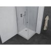 Mexen Pretoria sprchovací kút 70 x 70 cm, priehľadná, chróm + plochá sprchová vanička, 852-070-070-01-00-4010